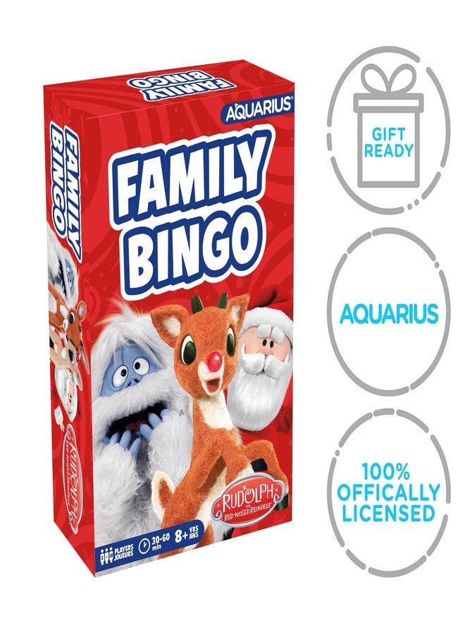 Aquarius Rudolph The Red-Nosed Reindeer Family Bingo - Fun Family Party Game for Kids, Teens & Adults - Entertaining Game Night Gift - Officially Licensed Rudolph Merchandise - Image 4
